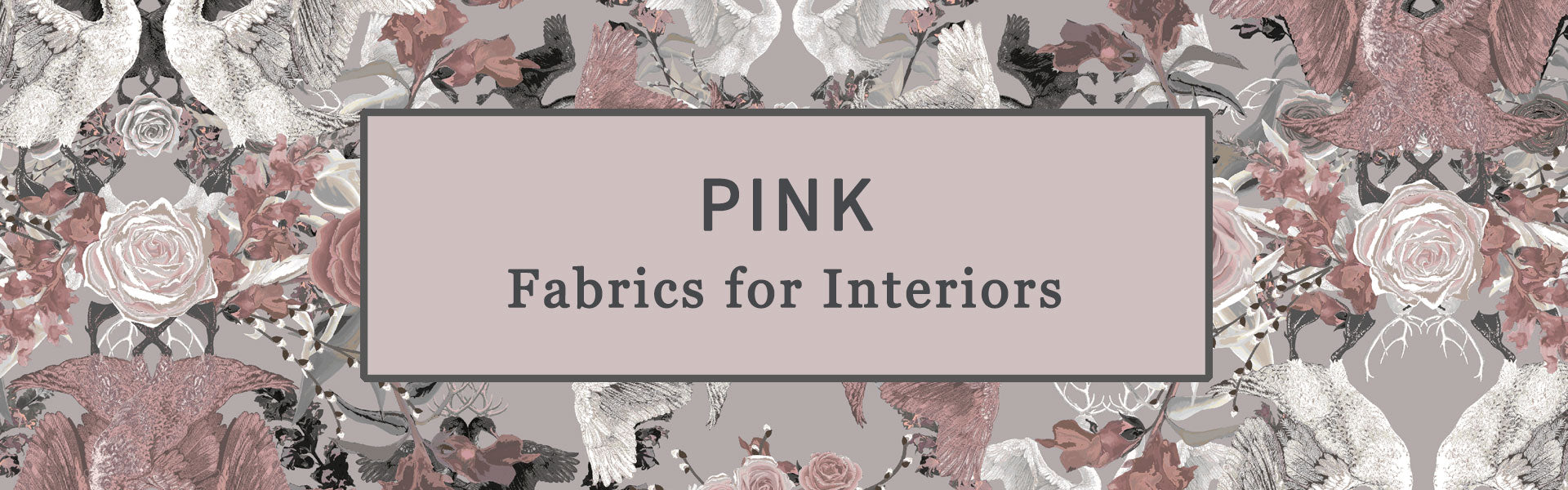 Pink Fabric for Interiors, Upholstery, Curtains & Soft Furnishings by Designer, Becca Who