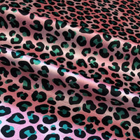 Pink Leopard Print Fabric for Glamorous Home Furnishing by Designer, Becca Who