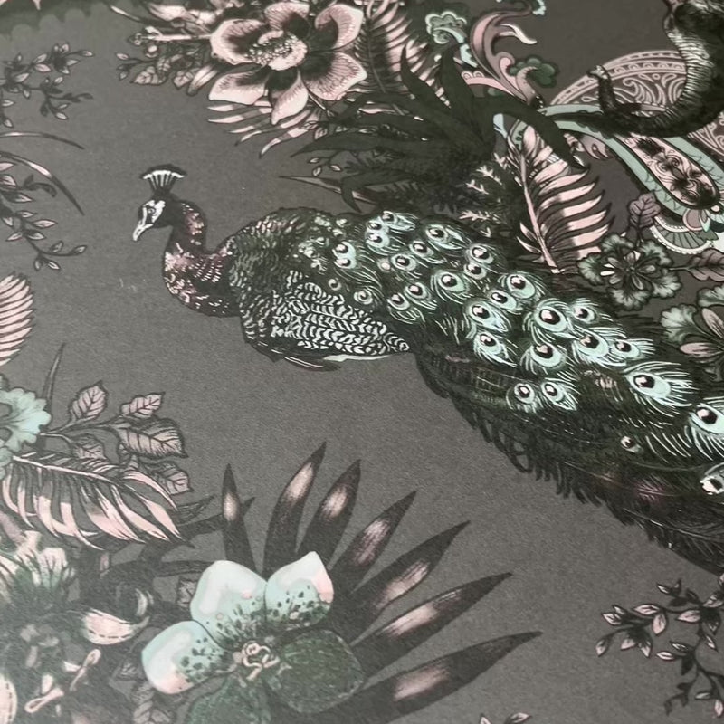 Charcoal Patterned Luxury Wallpaper by Designer, Becca Who