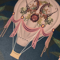 Dark Blue African Safari Luxury Wallpaper for Statement Maximalist Interiors by UK Designer, Becca Who