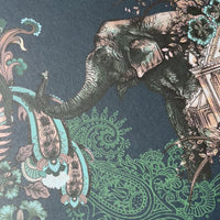 Designer Dark Decor Beautiful Indian Patterned Wallpaper