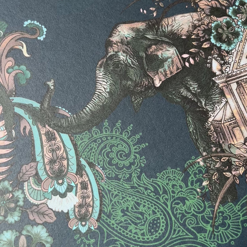Designer Dark Decor Beautiful Indian Patterned Wallpaper