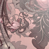 Rose Pink Statement Luxury Designer Wallpaper by Becca Who