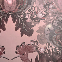 Rose Dusky Pink Statement Designer Bedroom Wallpaper by Becca Who