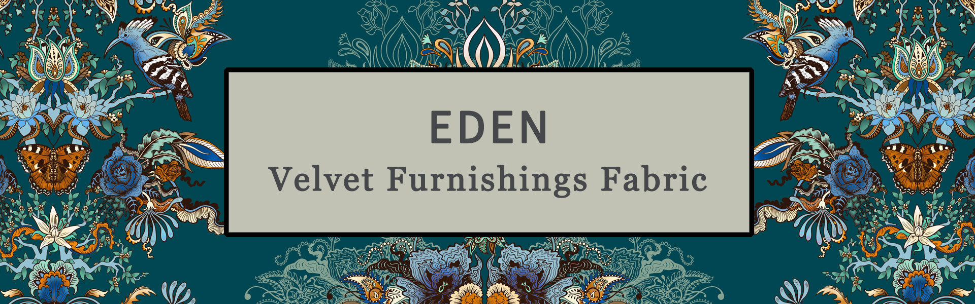 Decorative Floral Velvet Furnishing Fabric for Statement Interiors by Designer, Becca Who