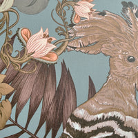 Duckegg Blue Patterned Wallpaper by British Wallpaper Designer, Becca Who