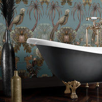 Duckegg Blue Luxury Wallpaper by British Wallpaper Designer, Becca Who