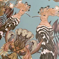 Duckegg Blue Birds Patterned Wallpaper by British Wallpaper Designer, Becca Who