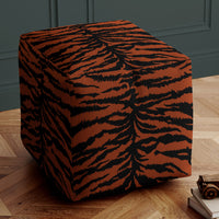 Statement Tiger Print Velvet Furnishing, Upholstery & Curtain  Fabric by UK Designer Becca Who