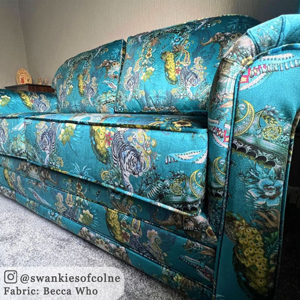 Luxurious Magic Of India Patterned Velvet in Teal Blue – Becca Who