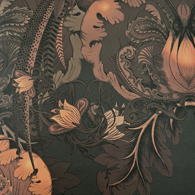 Dark Bold Statement Wallpaper for Luxury Interiors by UK Designer, Becca Who