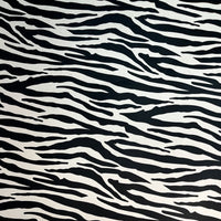 Zebra Print Velvet Furnishing, Upholstery & Curtain  Fabric by Designer, Becca Who