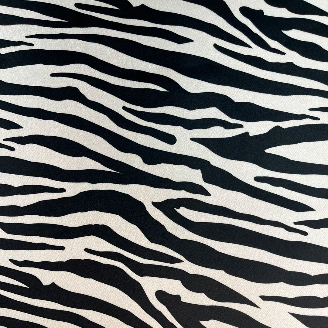 Animal Print Fabric Black & White Zebra Print Furnishing, Upholstery & Curtain  Fabric by Designer, Becca Who