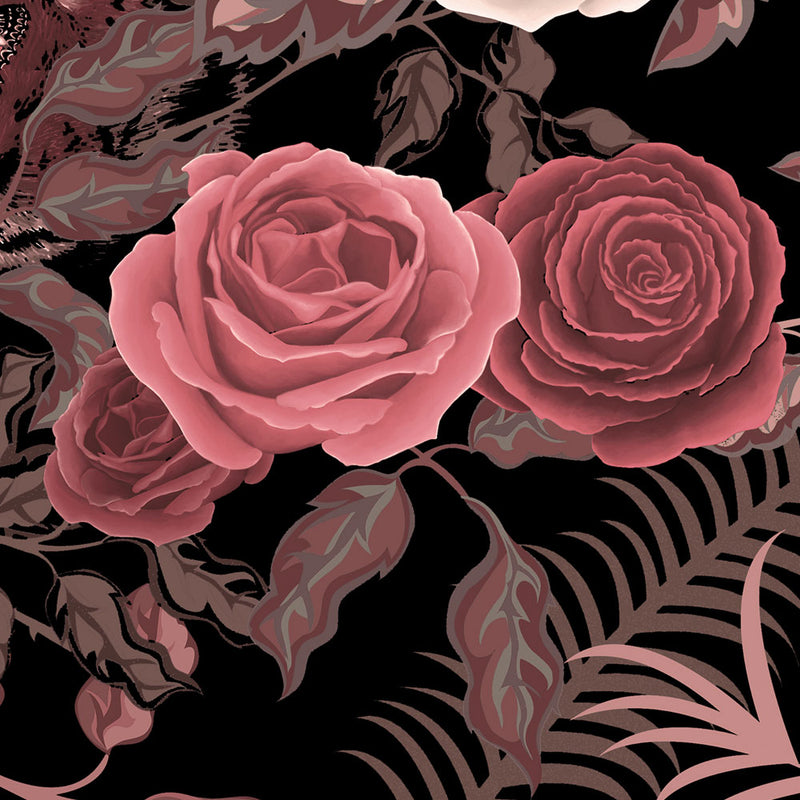 Bengal Rose Garden in Dusky Pink | Wall Art Print