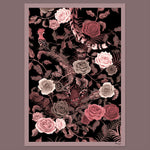 Bengal Rose Garden in Dusky Pink | Wall Art Print