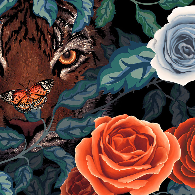 Bengal Rose Garden in Fierce | Art Print