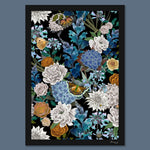 Flowerbed in Black | Art Print