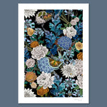 Flowerbed in Black | Art Print