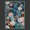 Flowerbed in Blue & Blush | Art Print