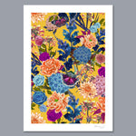 Flowerbed in Yellow | Floral Wall Art Print