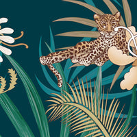 Leopard Luxe in Green & Gold | Art Print