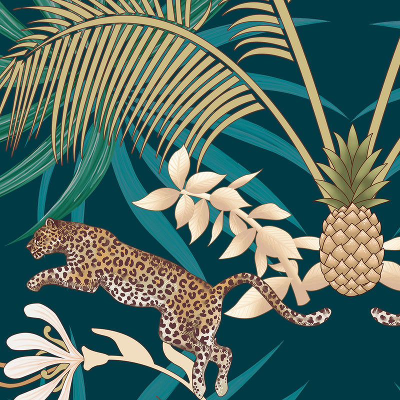 Leopard Luxe in Green & Gold | Art Print