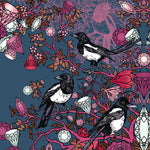 Magpie Love in Violet | Art Print