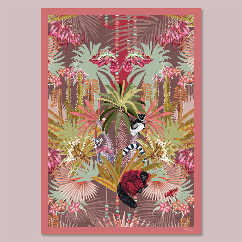 Madagascar in Pink | Art Print