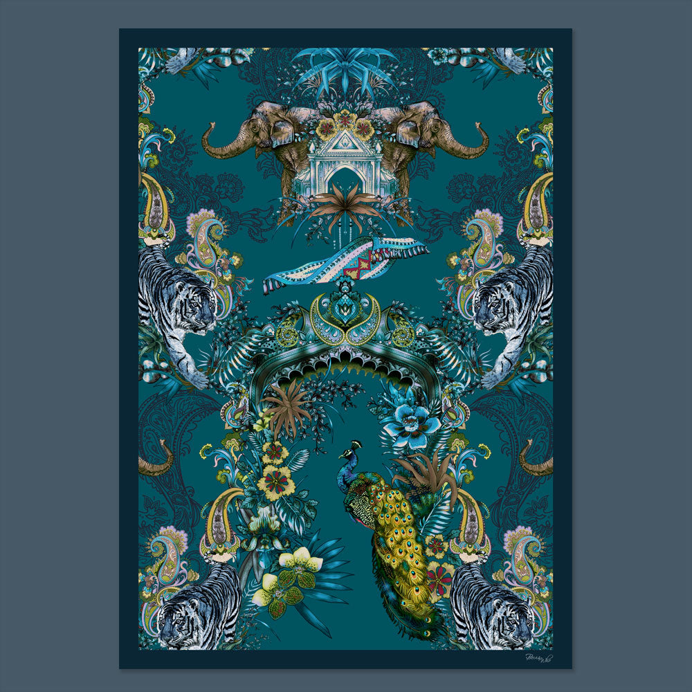Magic Of India in Peacock | Art Print