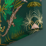 Becca Who Wall Art Canvas Print Detail of Crocodiles in Green