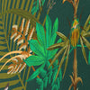 Becca Who Wall Art Canvas Print Crocodiles in Green and Gold