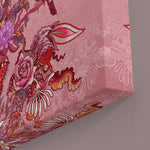 Becca Who Canvas Wall Art Print Pink Floral Artwork Details