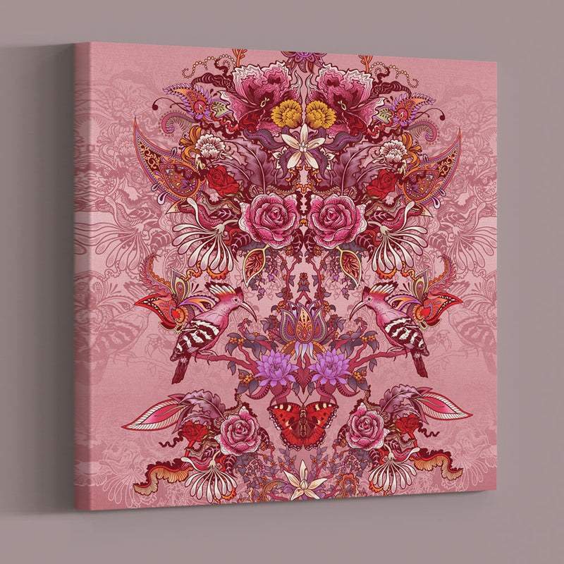 Becca Who Wall Art Canvas Pink Floral Home Decor