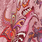 Becca Who Canvas Wall Art Print Pink Floral with Birds Details