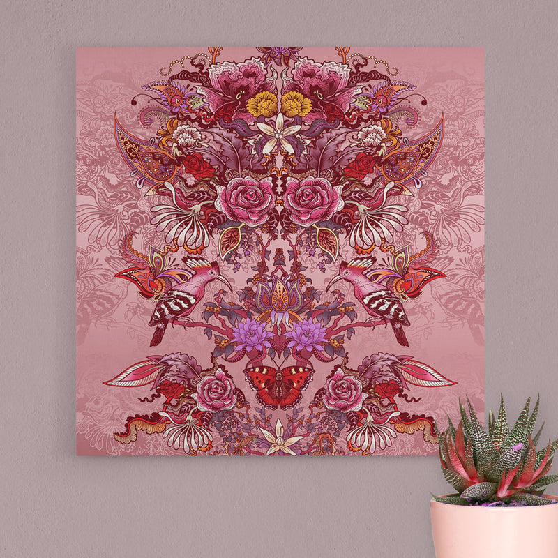Becca Who Canvas Wall Art Print Pink Floral Home Decor Ideas