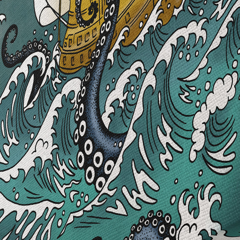 Becca Who Canvas Wall Art Kraken Print Ocean Artwork Details