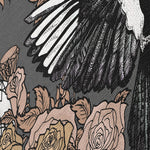 Becca Who Canvas Wall Art Print Magpies Detail of Artwork