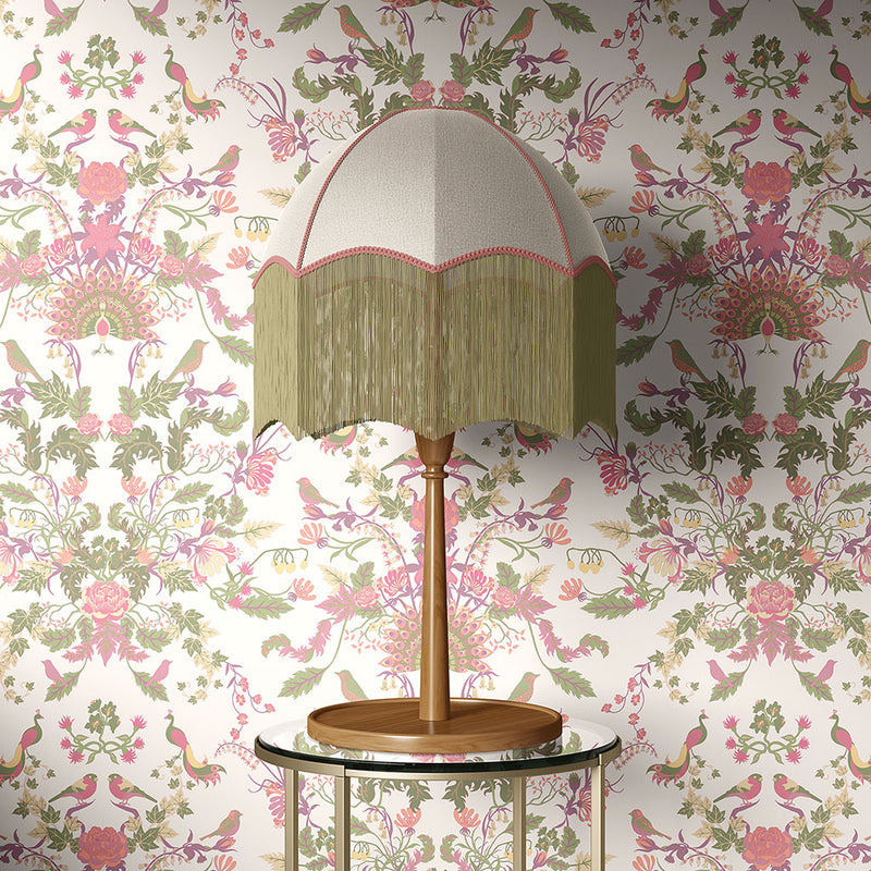 Aviana Luxury Vintage Style Wallpaper by Becca Who in Bouquet Pastel