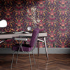 Aviana Wallpaper in Damson Purple by Becca Who