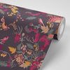 Aviana Wallpaper in Damson Purple by Becca Who