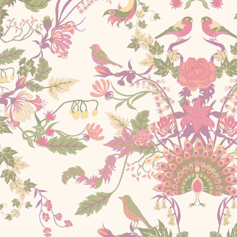 Aviana Wallpaper in Bouquet Pastel by Becca Who