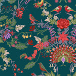 Aviana Wallpaper in Teal Gala by Becca Who