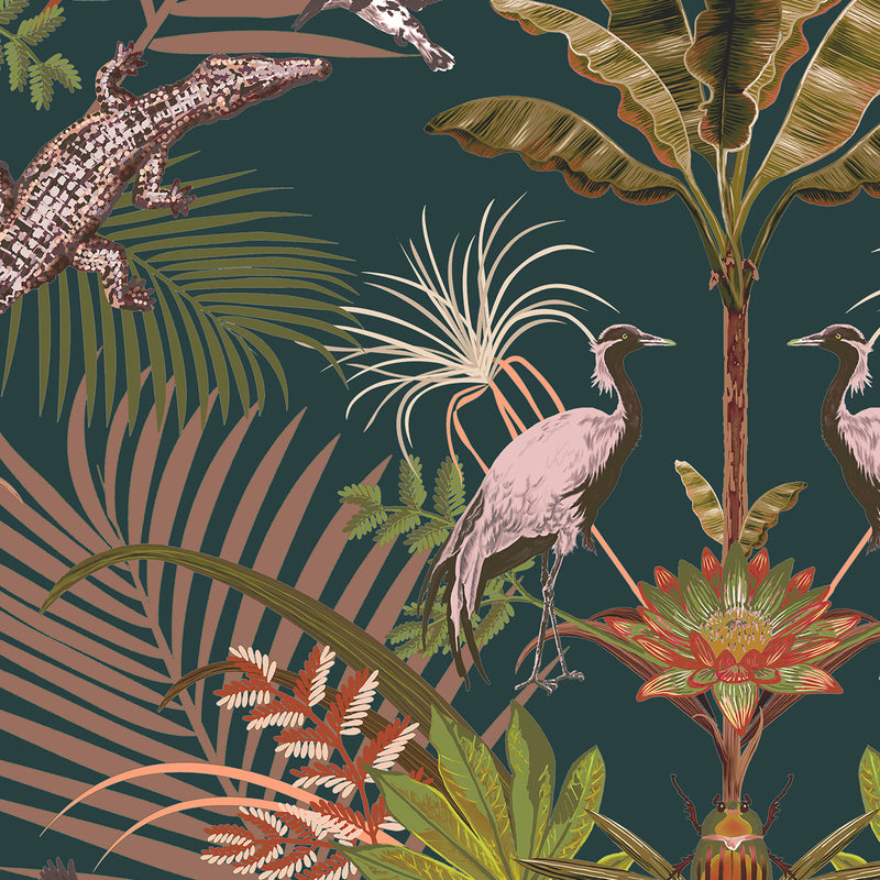 Crocodilia in Rainforest | Wallpaper Sample