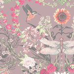 Garden Treasures in Dusty Rose | Wallpaper Sample