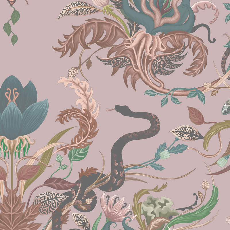 Serpentwined in Blush | Wallpaper Sample