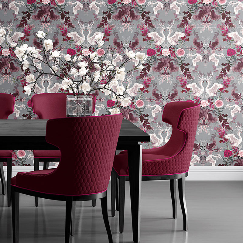 Swan Song in Masquerade | Luxury Designer Wallpaper