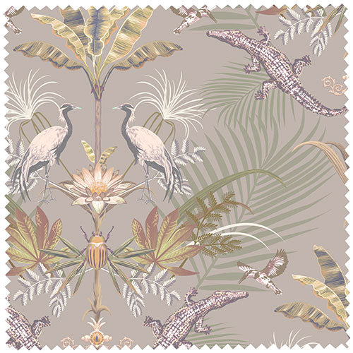 Crocodilia in Safari | Velvet Fabric Sample