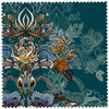 Eden in Lagoon | Velvet Fabric Sample