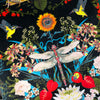 Garden Treasures in Jet | Velvet Fabric Sample