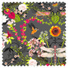Garden Treasures in Steel | Velvet Fabric Sample